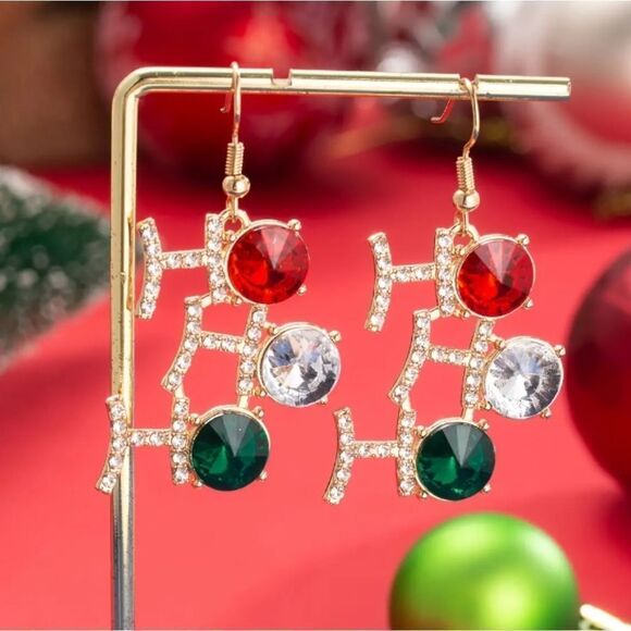 Ho Ho Ho Christmas Earrings - Picture 4 of 5